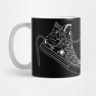 Capricorn high tops - Black &amp; White Mug